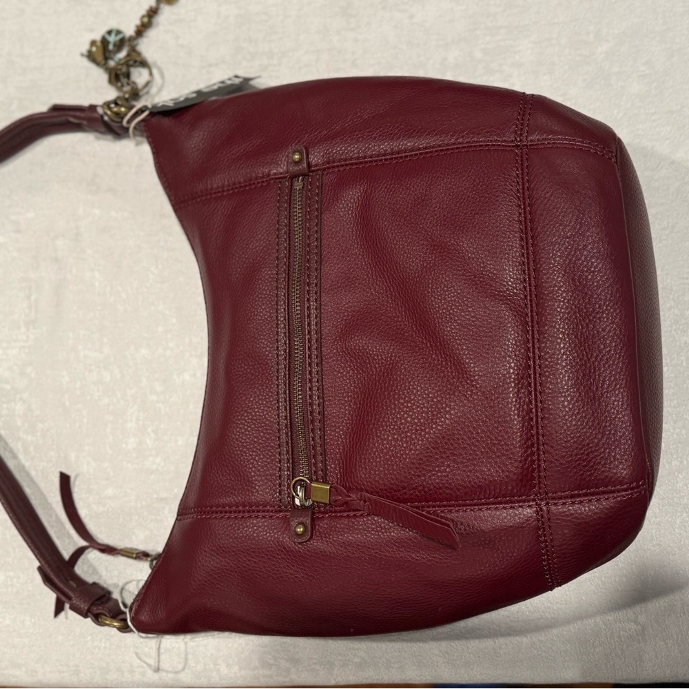 The Sak Sequoia Cabernet Leather Hobo Bag - Picture 4 of 8